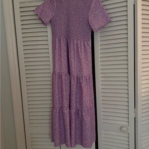 Purple Floral Maxi Dress